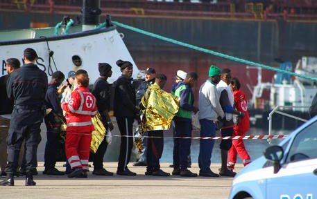 The Spanish NGO ship Open Arms docks at the port of Taranto, southern Italy, with 62 rescued migrants aboard, 26 November 2019. The 62 migrants have been rescued a few days ago in the stretch of sea between Italy and Libya
ANSA/ INGENITO