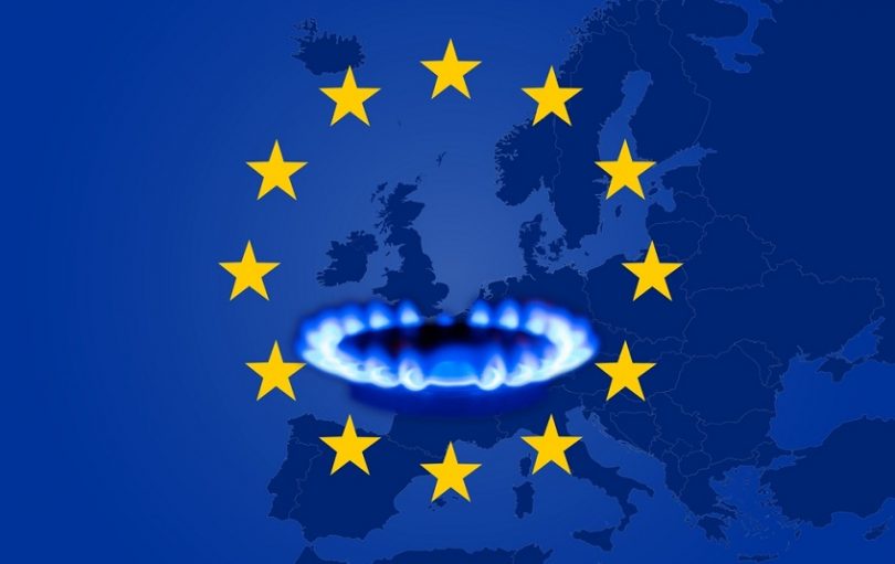 Deficit,And,Gas,Crisis,In,Europe.,Flag,Of,The,European